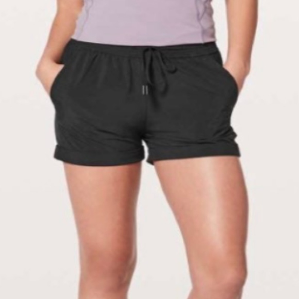 lululemon athletica Black Spring Break Away Shorts